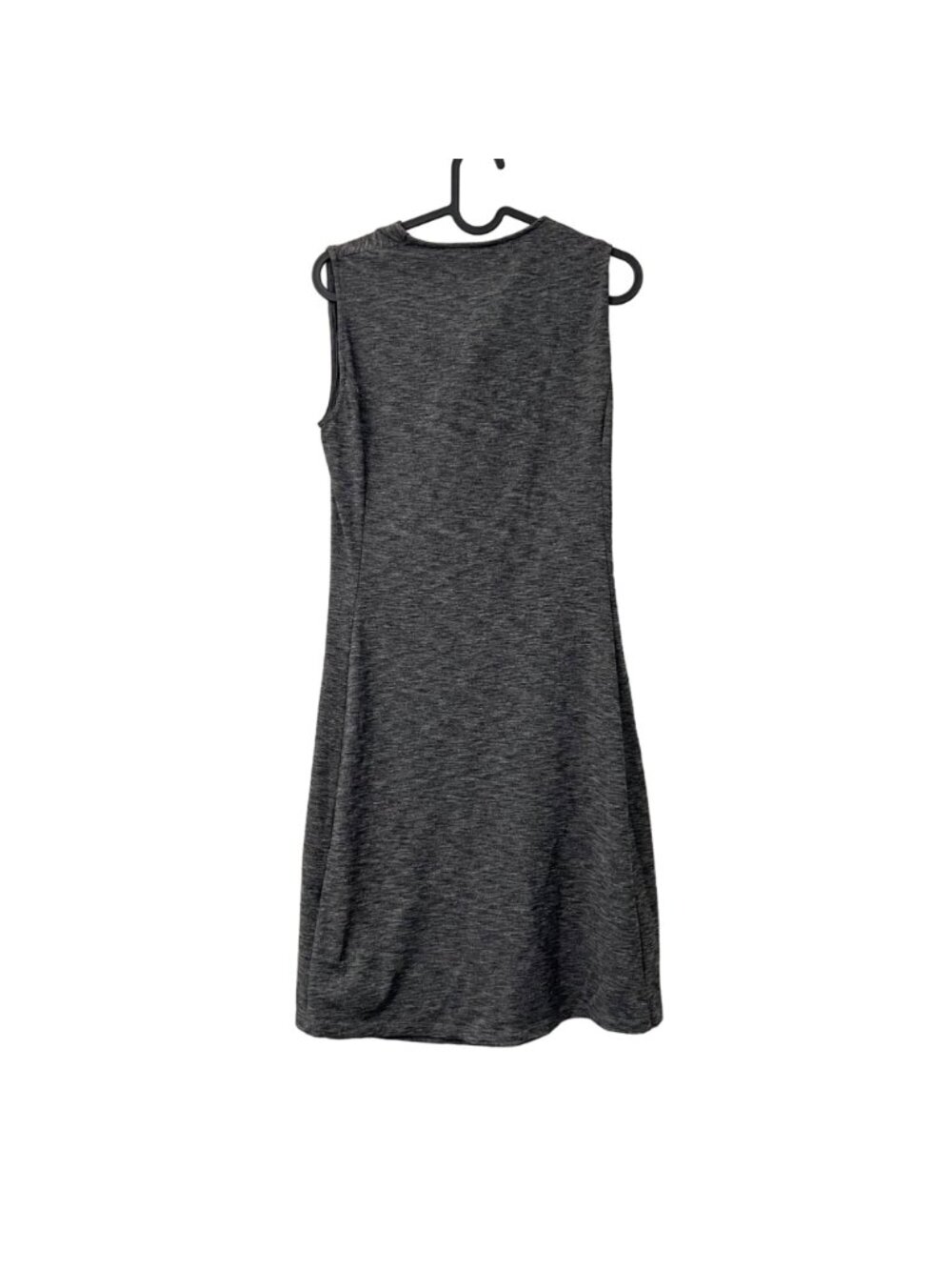 Kuhl Gray Ruched Draped Neck Stretch Outdoor Hiking Sleeveless Dress Size Medium - Picture 3 of 5